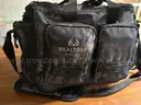 Realtree Fishing bag, lures, tackle storage boxes etc