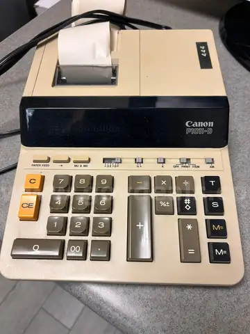 Canon Desktop Calculator with Tape