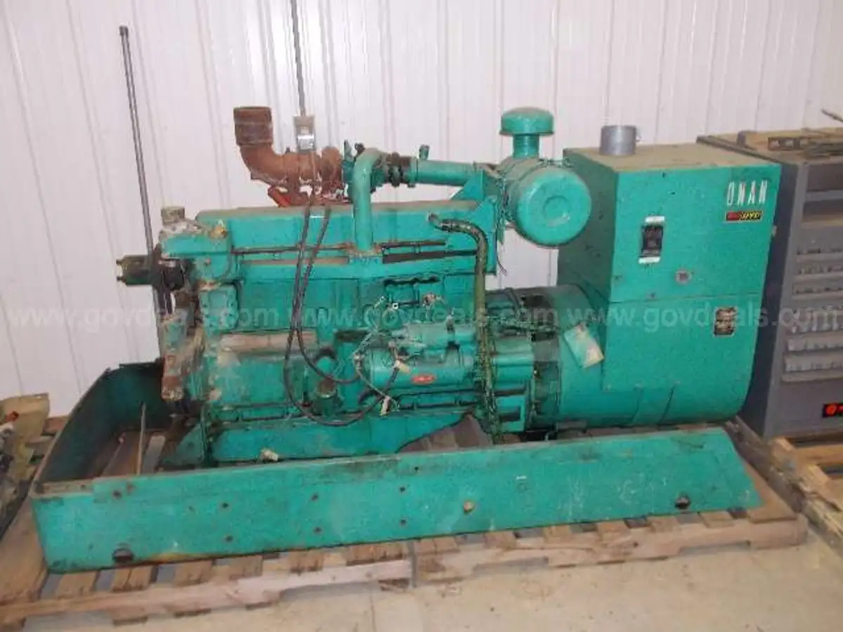 Generator: Onan (90 kw) Diesel - Allis-Chalmers Engine