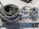 Misc electrical wires and Cleaning basin