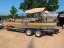 17&#x2019; Aluminum FB John boat w/150 HP Mercury Jet