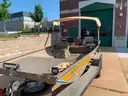17&#x2019; Aluminum FB John boat w/150 HP Mercury Jet