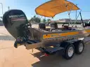 17&#x2019; Aluminum FB John boat w/150 HP Mercury Jet