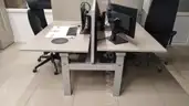 4x Steelcase Double Desk and 16x Office Sideboard