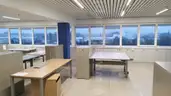 4x Steelcase Double Desk and 16x Office Sideboard