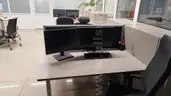 4x Steelcase Double Desk and 16x Office Sideboard