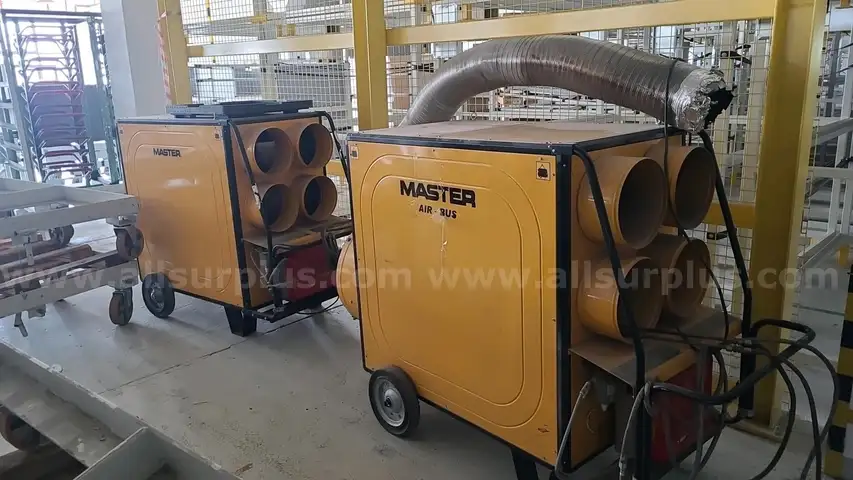 3x Master BV 470 FS Deisel Fired Heaters