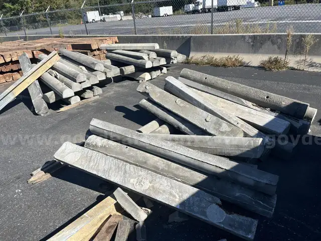 CONCRETE CURB STOPS- GROUP OF 44