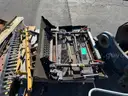 Misc. used spare parts: cylinders for CAT 350, lift axle for Mack, screens,  Volvo A40 hood, Cutter D6R, Couplers