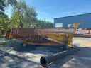 Misc. used spare parts: cylinders for CAT 350, lift axle for Mack, screens,  Volvo A40 hood, Cutter D6R, Couplers