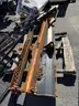 Misc. used spare parts: cylinders for CAT 350, lift axle for Mack, screens,  Volvo A40 hood, Cutter D6R, Couplers