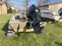 15&#x27; Jon Boat, Outboard Motor, Loadrite Trailer