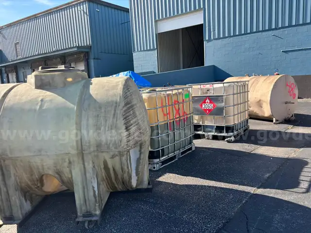 OIL TANKS, 500-700 GAL. GROUP OF 6