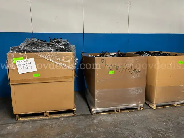 3 Pallets of Polycom Phones (PICK-UP ONLY)
