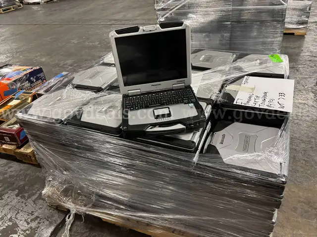 1 Pallet of Panasonic Laptop Toughbook (Aprox. 84 Units) (PICKUP ONLY)(NO HARD DRIVES INCLUDED)