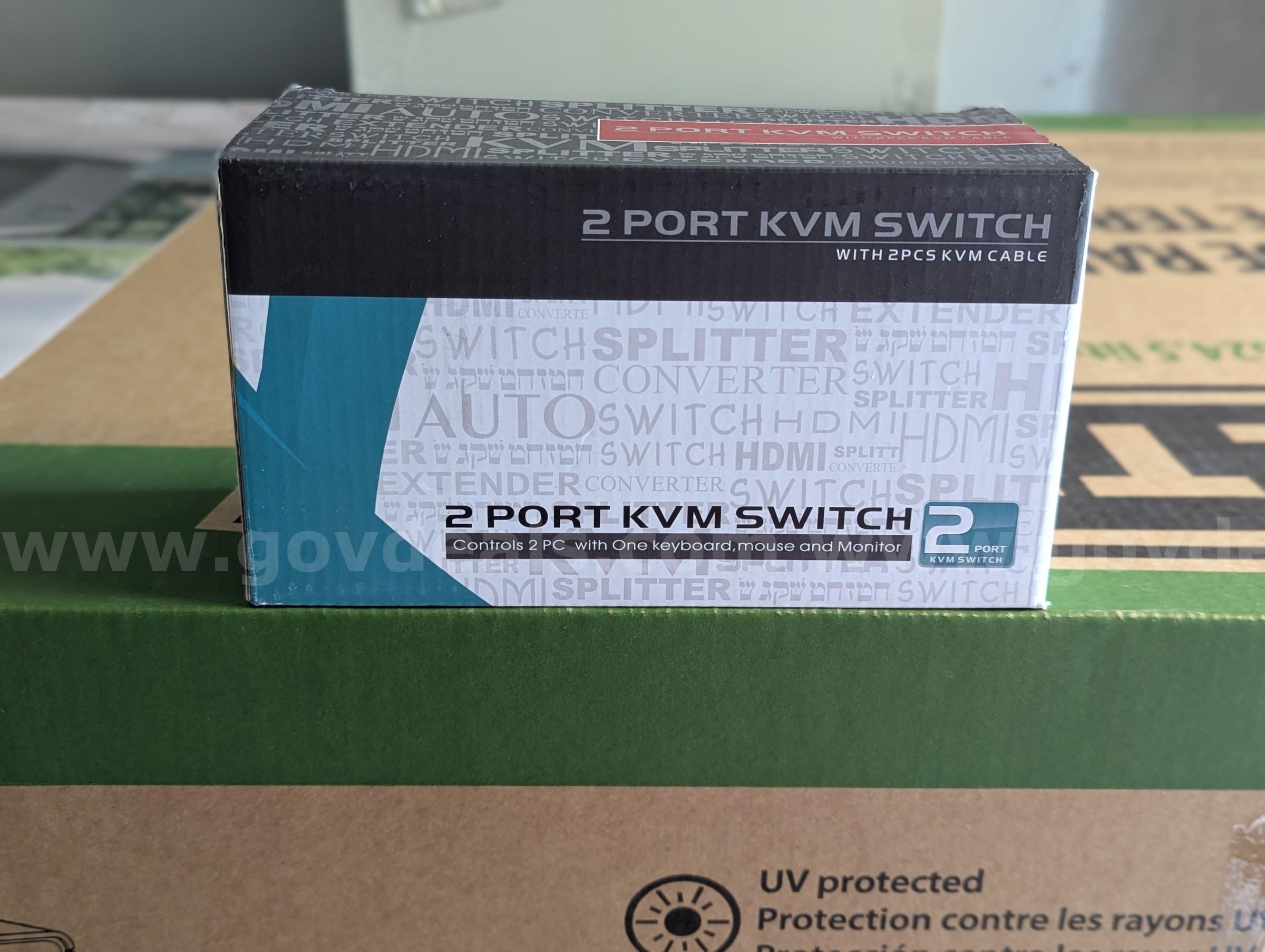 2-Port KVM Switch (Brand New) | GovDeals