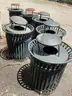 Outdoor Slatted Steel Trash Can/Bonnet Lid