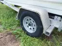 JON BOAT 16&#x27; ALUMINUM, GALVANIZED TRAILER, SINGLE-AXLE,  40-HP OUTBOARD