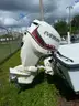 BOSTON WHALER 16&#x27; 7&#x22; FIBERGLASS, SINGLE-AXLE TRAILER, 90-HP OUTBOARD