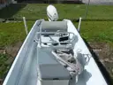BOSTON WHALER 16&#x27; 7&#x22; FIBERGLASS, SINGLE-AXLE TRAILER, 90-HP OUTBOARD