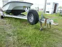 BOSTON WHALER 16&#x27; 7&#x22; FIBERGLASS, SINGLE-AXLE TRAILER, 90-HP OUTBOARD