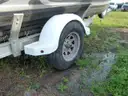 JON BOAT 17&#x27; ALUMINUM, GALVANIZED TRAILER, SINGLE-AXLE,  90-HP OUTBOARD