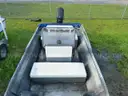 JON BOAT 17&#x27; ALUMINUM, GALVANIZED TRAILER, SINGLE-AXLE,  90-HP OUTBOARD