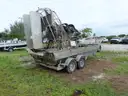 AIRBOAT, 15&#x27; ALUMINUM, 6.0-L GAS ENGINE, 3-PASSENGER w/TANDEM-AXLE TRAILER