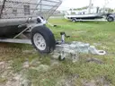 AIRBOAT, 15&#x27; ALUMINUM, 6.0-L GAS ENGINE, 3-PASSENGER w/TANDEM-AXLE TRAILER