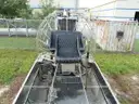 AIRBOAT, 15&#x27; ALUMINUM, 6.0-L GAS ENGINE, 3-PASSENGER w/TANDEM-AXLE TRAILER