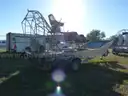 AIRBOAT, 15' ALUMINUM, HULL w/CAGE, TANDEM-AXLE TRAILER