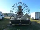 AIRBOAT, 15' ALUMINUM, HULL w/CAGE, TANDEM-AXLE TRAILER