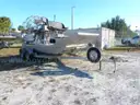 AIRBOAT, 13'7" ALUMINUM, LYCOMING ENGINE w/TRAILER - BLOWN ENGINE