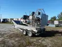 AIRBOAT, 13'7" ALUMINUM, LYCOMING ENGINE w/TRAILER - BLOWN ENGINE