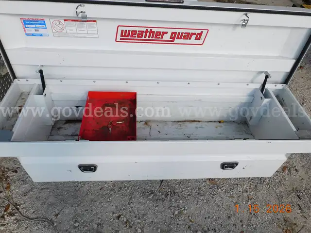 Four (4) Truck Job Boxes, Two (2) Storage boxes and Two (2) Truck rear window protectors.