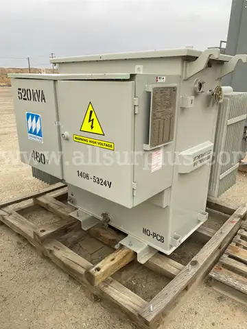 520 kVA Magnetron Step Up Transformer, Qty. 1
