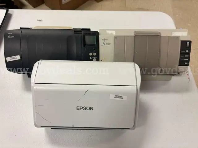. Lot of 3 Mixed Office Printers (Epson & Unknown Models)