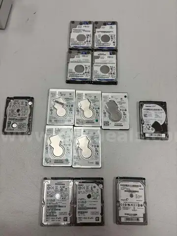 Lot of 14 – 1TB 2.5" Hard Drives (Mixed Models) – Sold As-Is