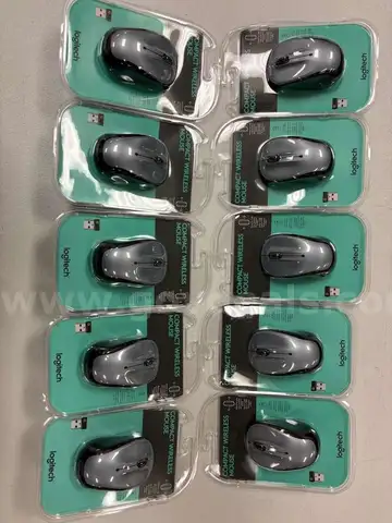 Lot of 10 Logitech Compact Mice – New & Sealed – Batteries Included