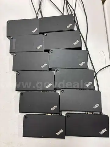 Lot of 12 Lenovo Docking Stations – Model 40A4 – As-Is