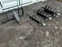 Like New / Skid steer auger drive set up with 9", 12", 18" augers