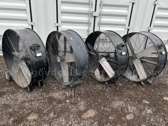 Large construction 44" fans (lot of 4)