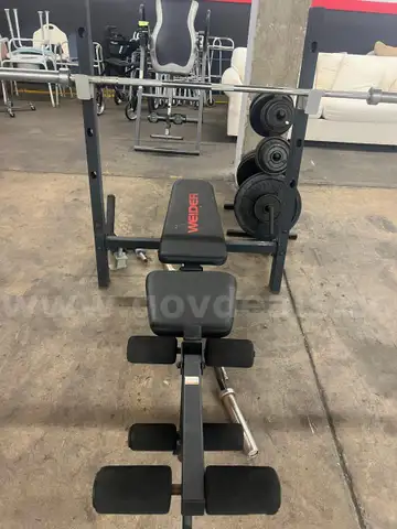 Weider Bench Weight with Weight Plates