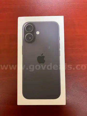 Brand New In Box Apple iPhone 16 Black 128GB