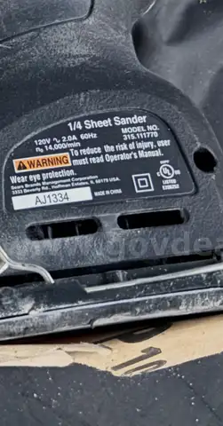 Craftsman 1/4 Sheet Sander