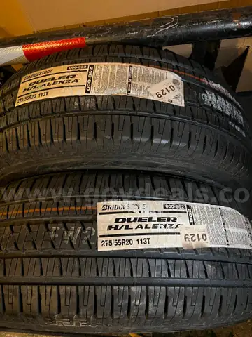 Brand New Bridgestone Tires Dueler H/L Alenza 275/55R20 113T