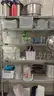 Commercial Chrome Wire Shelving Racks with Assorted Kitchen Supplies
