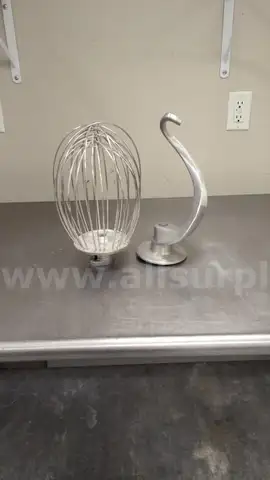 12 Inch Stand Mixer Dough Hook &#x26; Wire Whisk Attachments Used