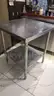 Stainless Steel Utility Prep Table 30x30x34 Two-Tier Kitchen Workstation