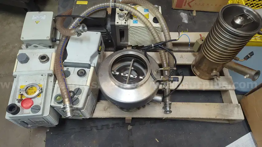 Lot of 4 Vacuum Pumps: Edwards RV3 E2M30, Varian DS 602, Balzers DIF 160 Lab Industrial